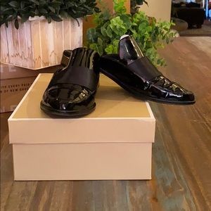 Tibi patent leather slip-in loafers